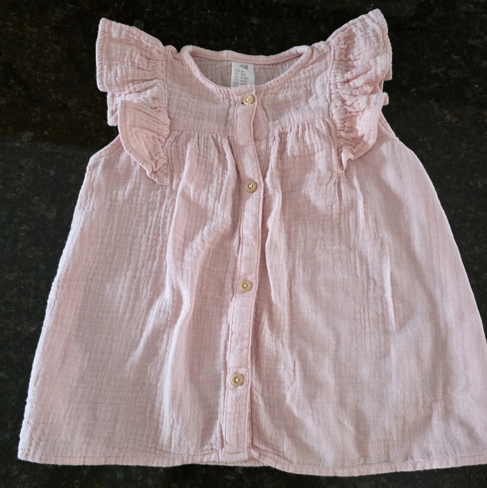 H&M Pink Ruffled Kids Top